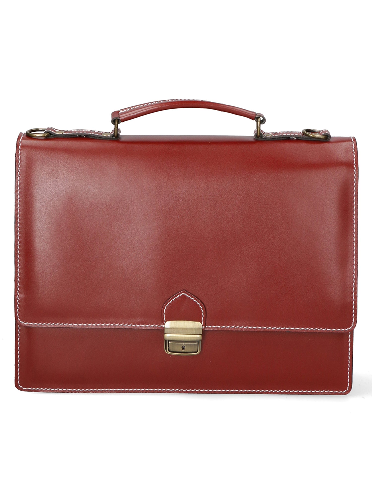 Ivo 7003-ROSSO Borsa da lavoro unisex in vera pelle Gave Lux