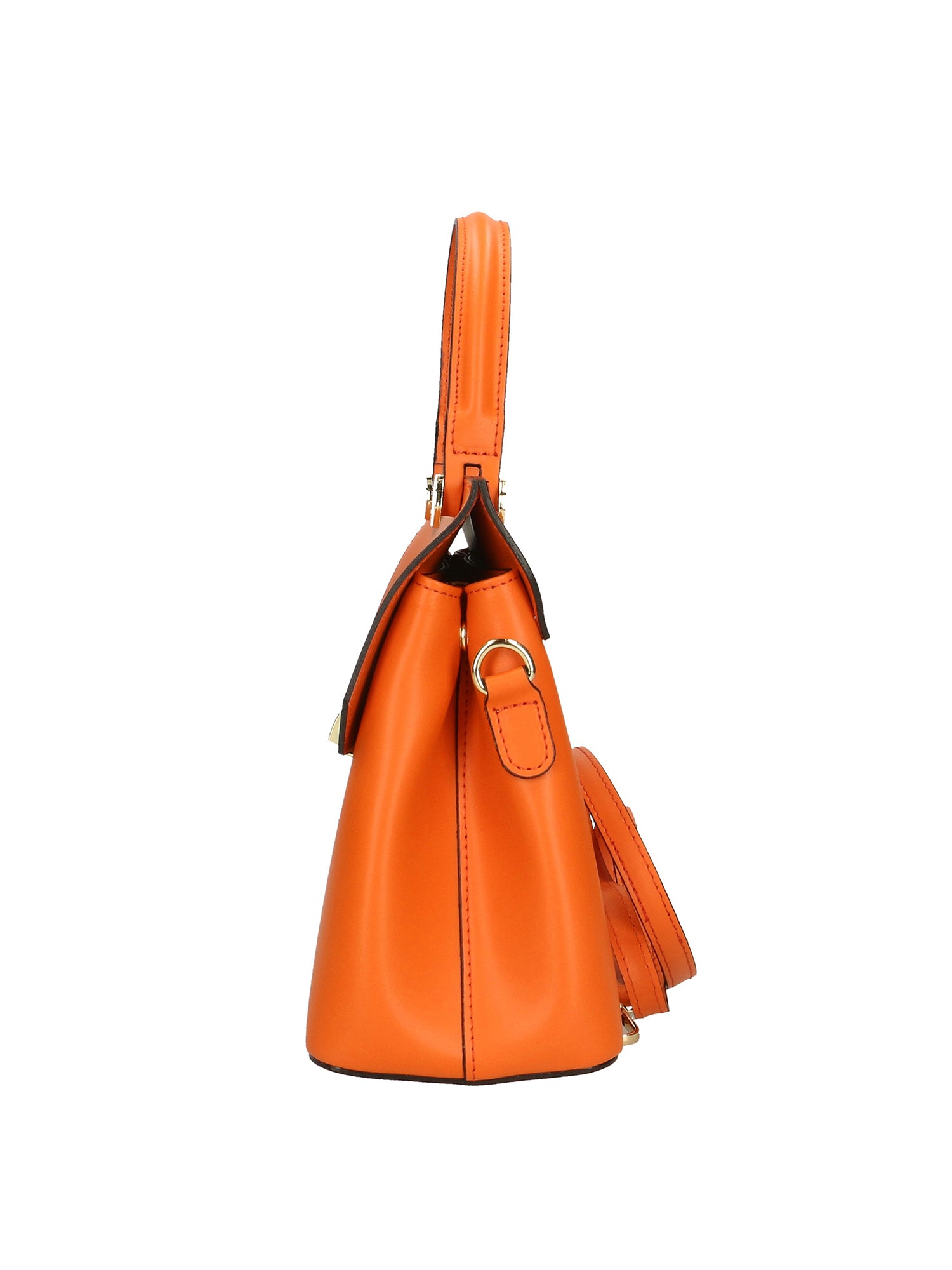 Borsa a mano da donna 100% vera pelle 7708-L811 ARANCIONE Gave Lux