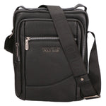 Borsa a tracolla uomo in pelle PU Casual PCL3002-BLACK Northampton Polo Club