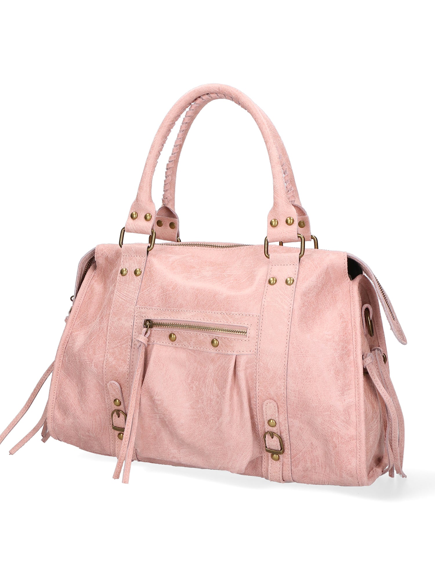 Elara Borsa a spalla da donna Vera pelle 06090-ROSA Gave Lux