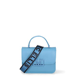 Borsa a tracolla da donna 100% Pvc FLAT-EAR 24-SUGAR BLUE Marc Ellis