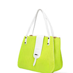 Palermo Borsa a spalla da donna Vera pelle 697756-GIALLO Gave Lux