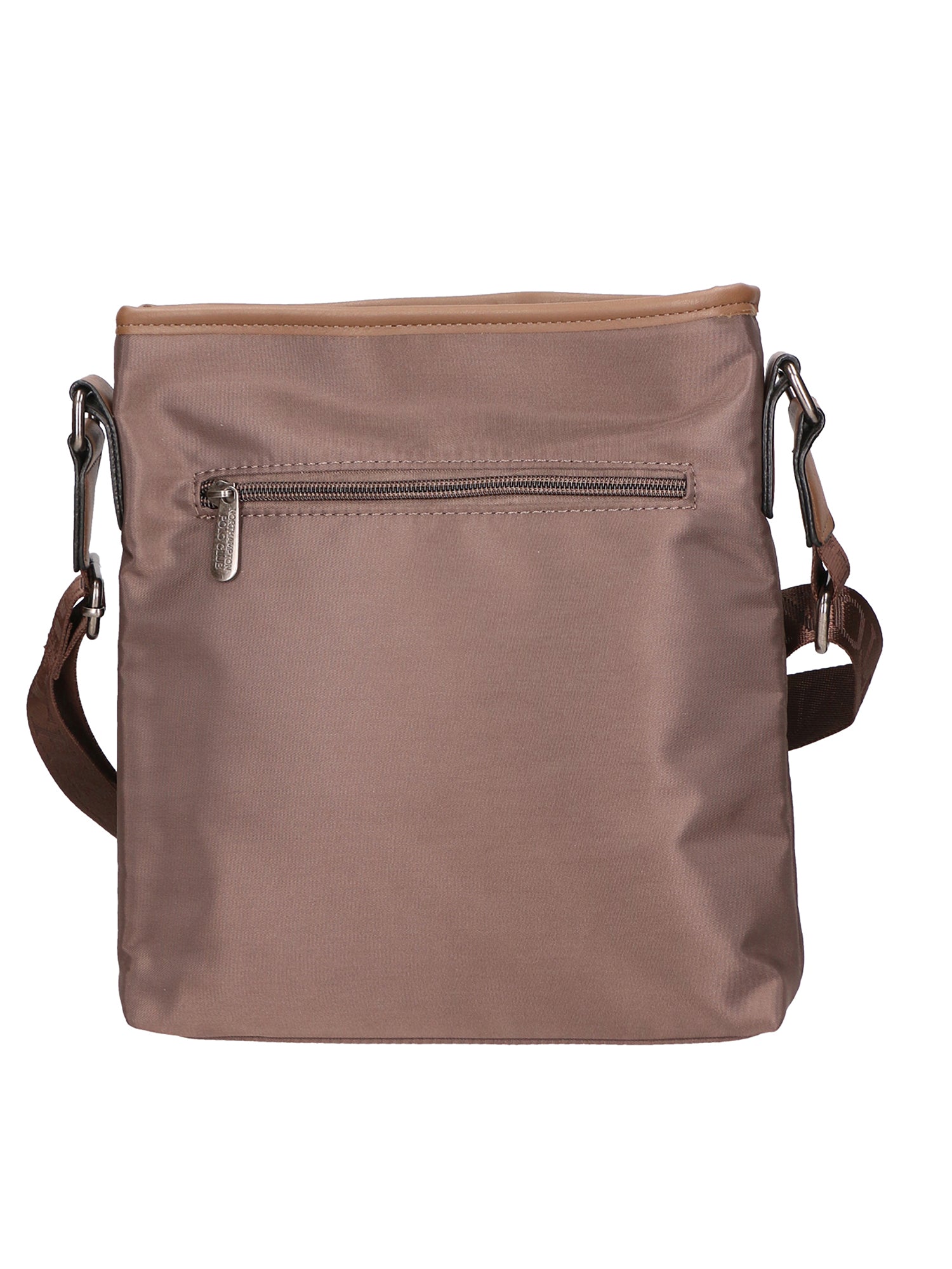 Borsa a tracolla uomo Pelle vegana PU PCL3161-EARTH Northampton Polo Club