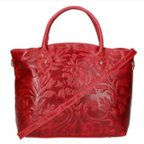 Enza Borsa a mano da donna Vera pelle 8007023FBG-023 ROSSO Gave Lux