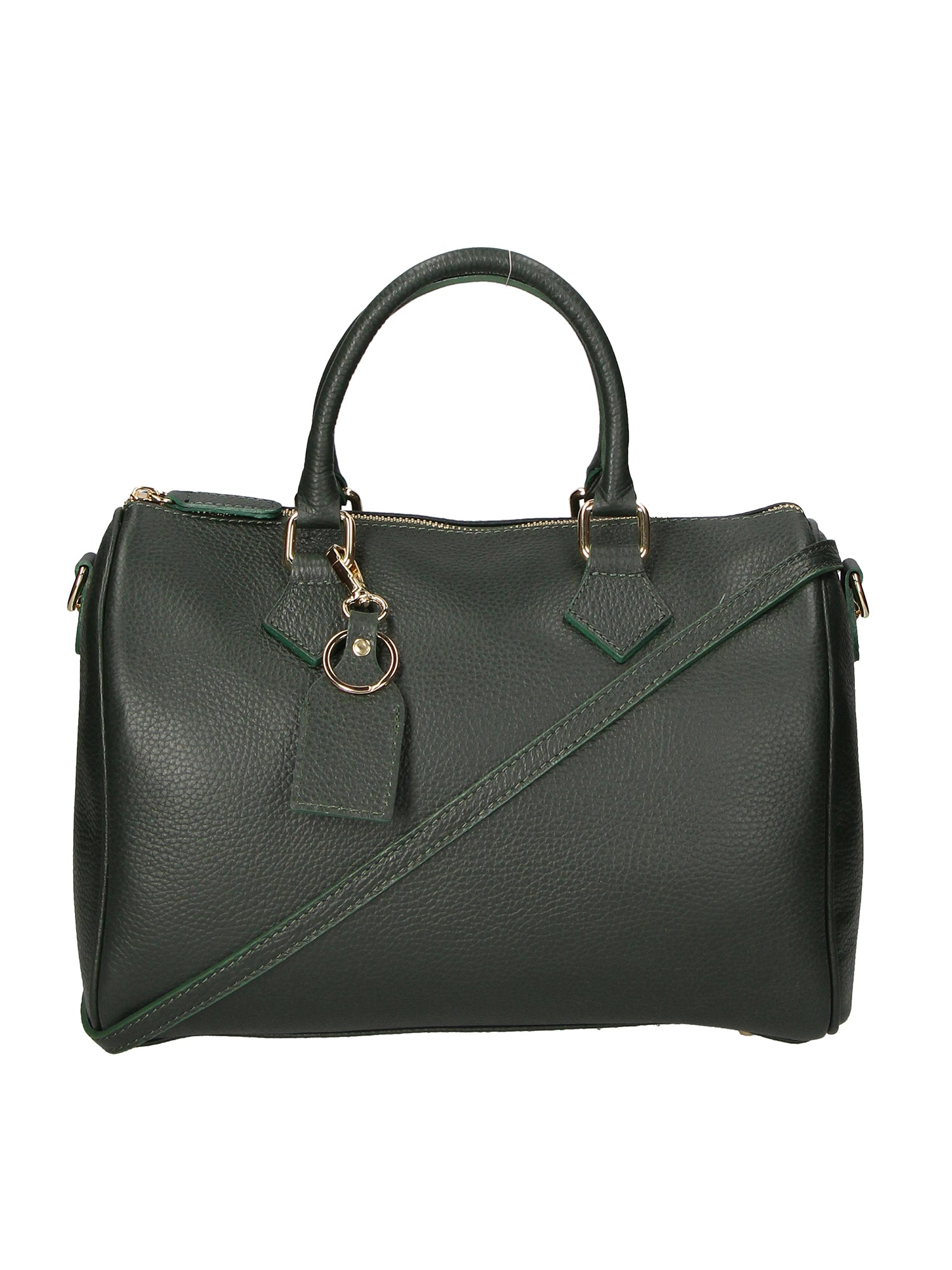 Aralia Borsa a bauletto da donna 100% pelle 5176-D14 VERDE SCURO DARK GREEN Gave Lux