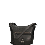 Borsa a tracolla da uomo Vera pelle HILB-4090-NERO Hill Burry