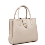 Borsa a mano da donna 100% pelle vegana PU 712-2PT-BEIGE Diana&co