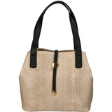 Clarissa Borsa a mano da donna Vera pelle 5276-002 BEIGE Gave Lux