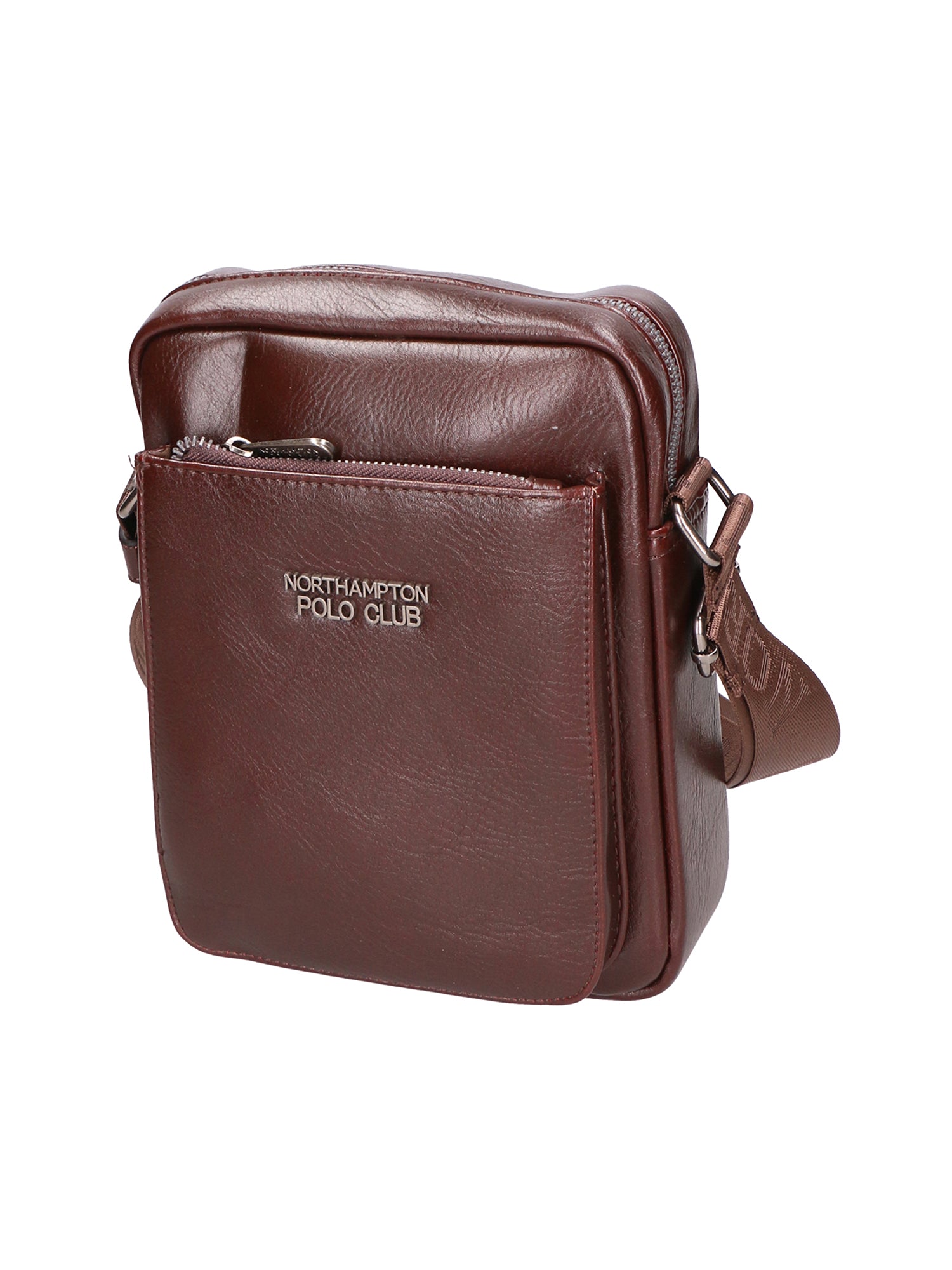 Borsa a tracolla uomo 100% pelle PU PCL3076-COFFEE Northampton Polo Club