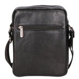 Borsa a tracolla uomo 100% PU Leather PCL3080-BLACK Northampton Polo Club