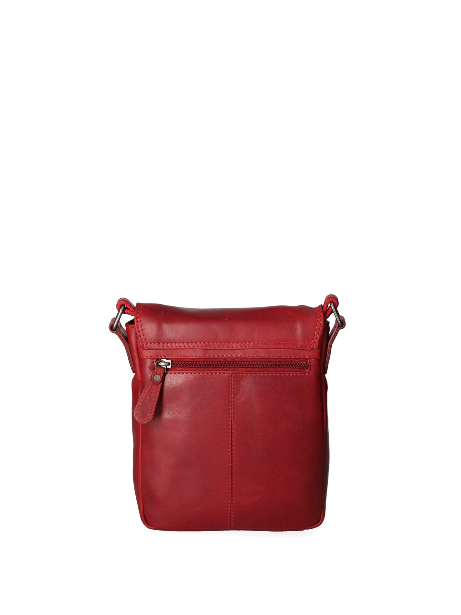 Borsa a tracolla da uomo Vera pelle HIL-3069S-ROSSO Hill Burry