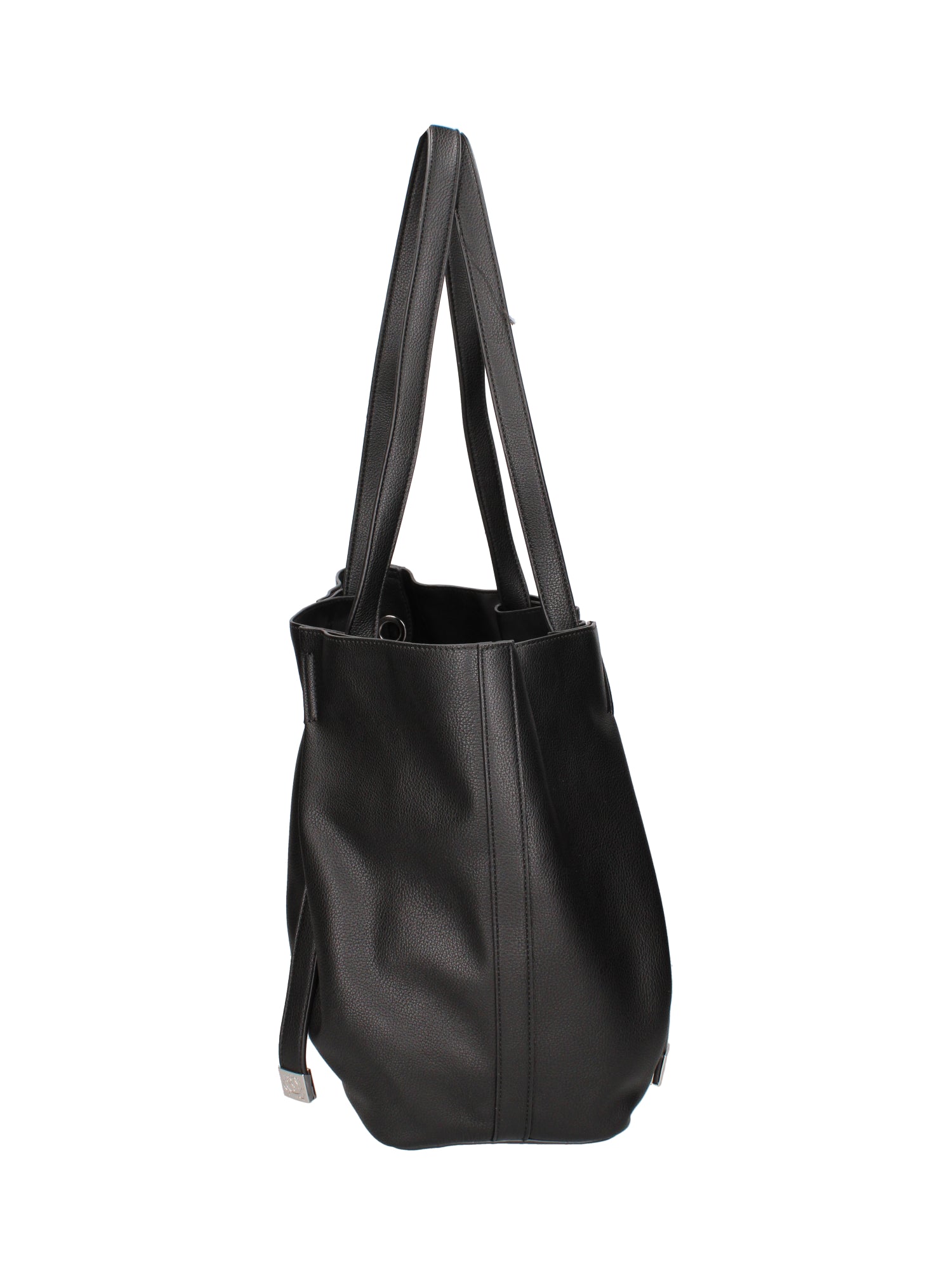 Iridea Borsa a spalla da donna 100% poliuretano B16261-NERO Braccialini