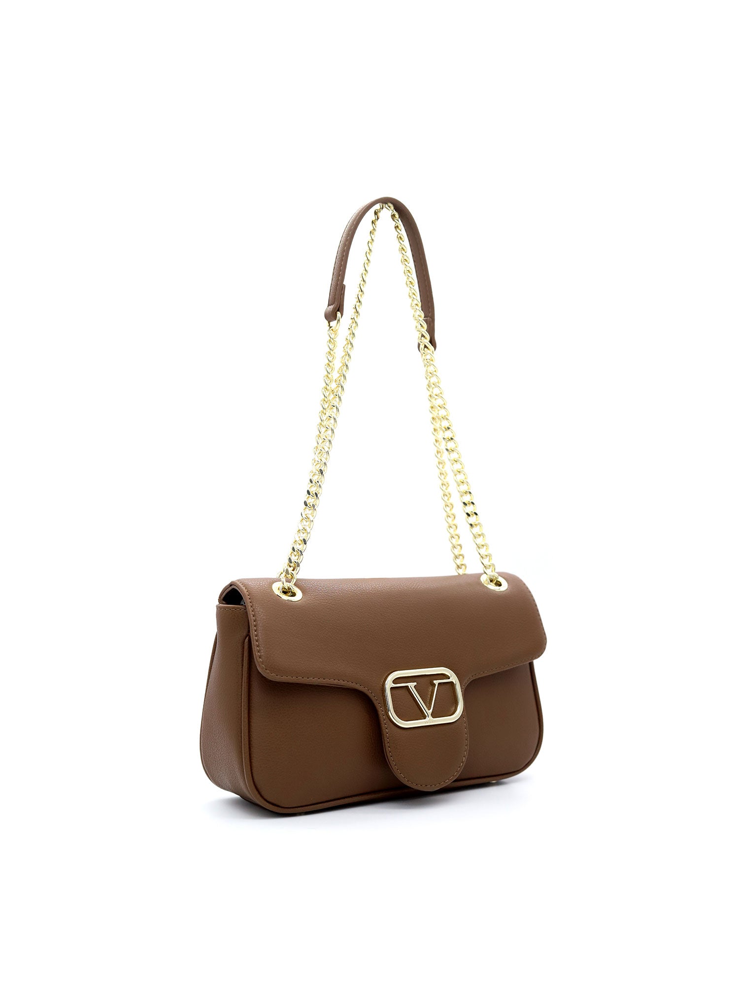 Siviglia Borsa a tracolla da donna Ecopelle VB-206-MARRONE 19V69 Italia