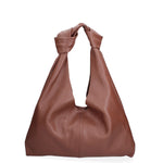 Borsa a spalla da donna 100% vera pelle 07156-D21 MARRONE Viola Castellani