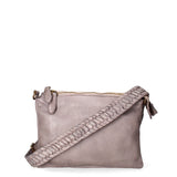 Lucca Borsa a tracolla da donna Vera pelle 1001-D16 GRIGIO Gave Lux