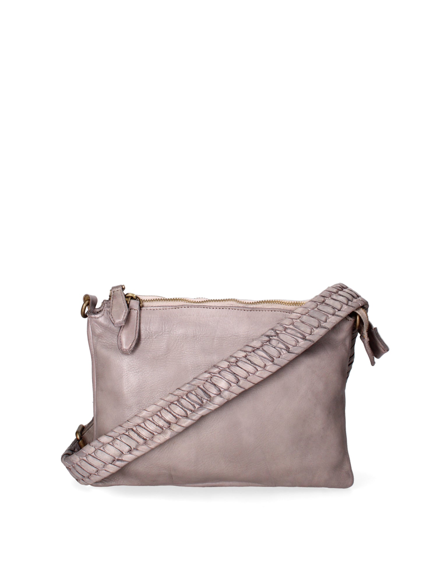 Lucca Borsa a tracolla da donna Vera pelle 1001-D16 GRIGIO Gave Lux