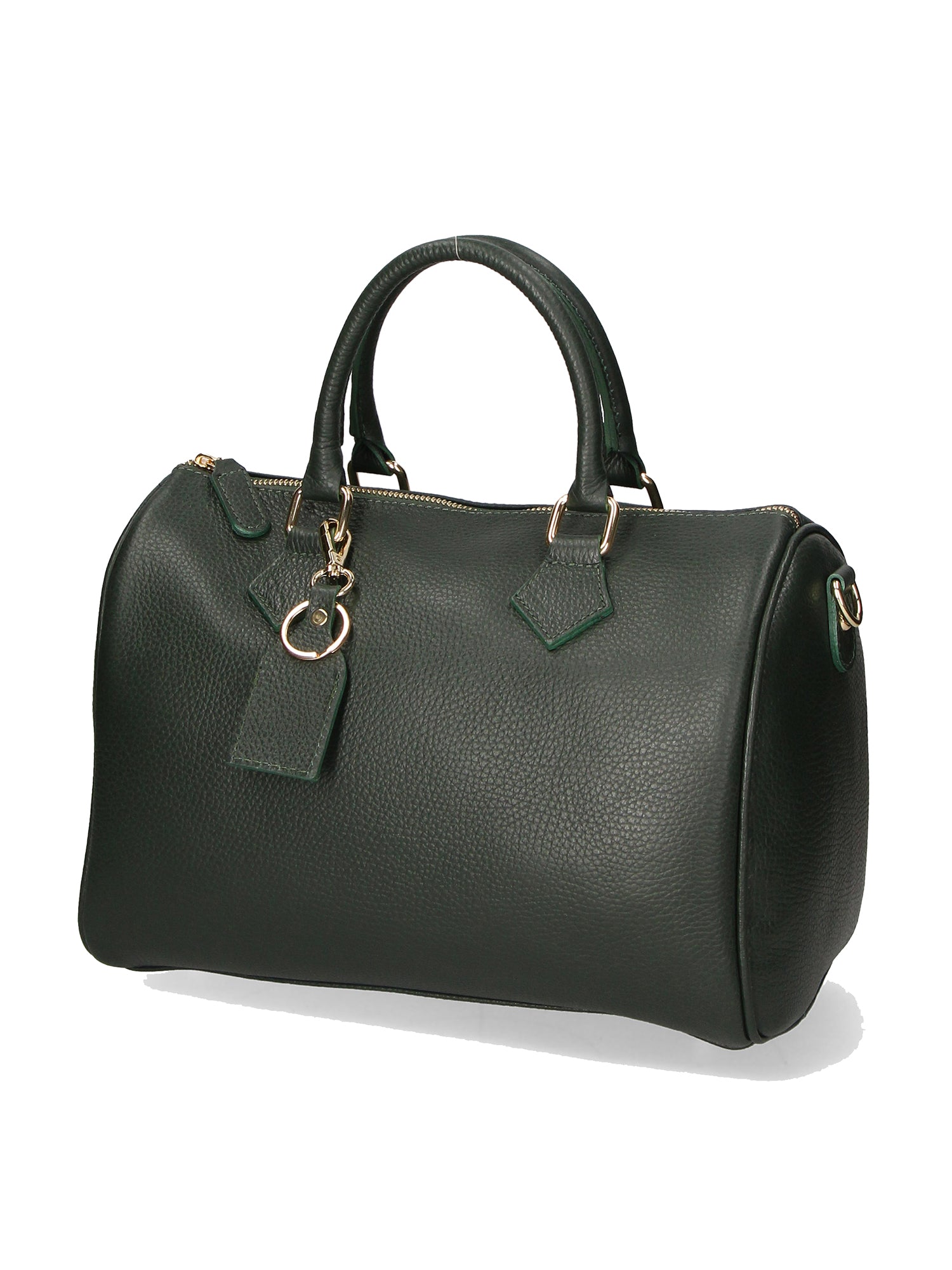 Aralia Borsa a bauletto da donna 100% pelle 5176-D14 VERDE SCURO DARK GREEN Gave Lux