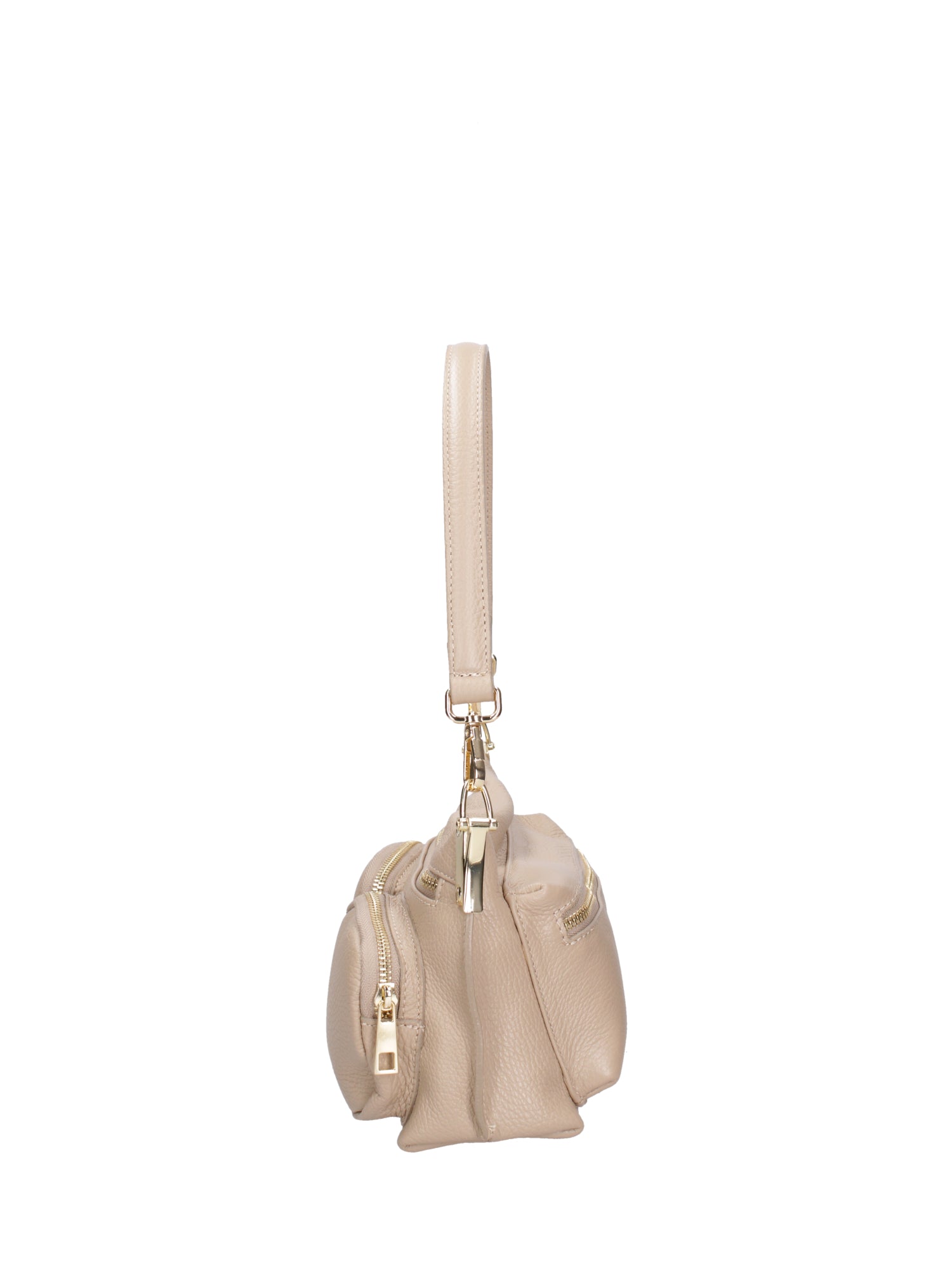 Borsa a spalla da donna Vera pelle 07147-D05 CAPPUCCINO Roberta Rossi
