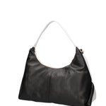 Borsa a spalla da donna Vera pelle 07233-BIANCO+D28 NERO Roberta Rossi
