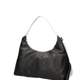 Borsa a spalla da donna Vera pelle 07233-BIANCO+D28 NERO Roberta Rossi