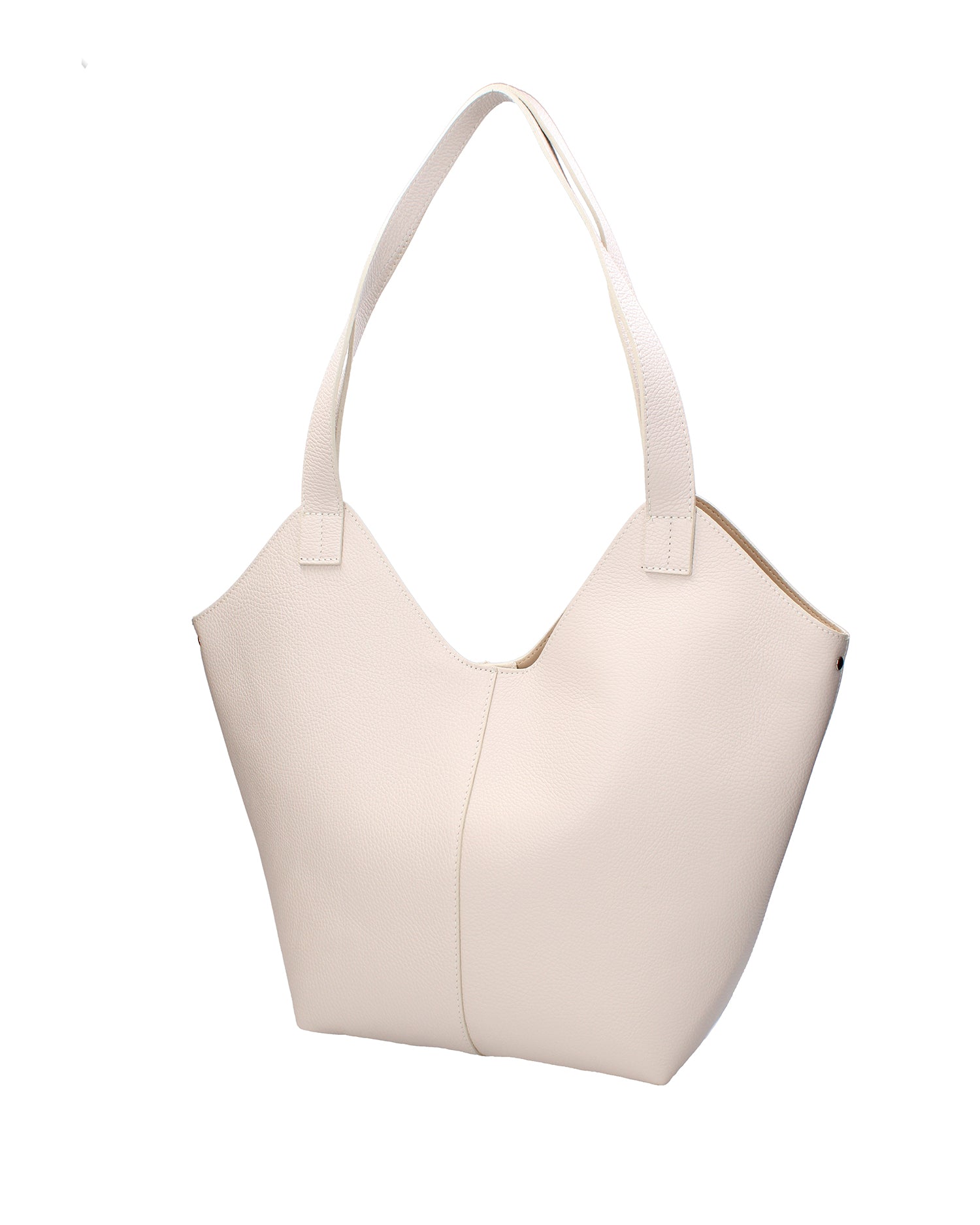 Borsa a mano da donna Vera pelle 07231-D37 LATTE Roberta Rossi