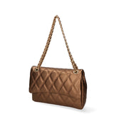 Argentia Borsa a tracolla da donna Vera pelle 04228-DL11 BRONZO Chiara Ferretti