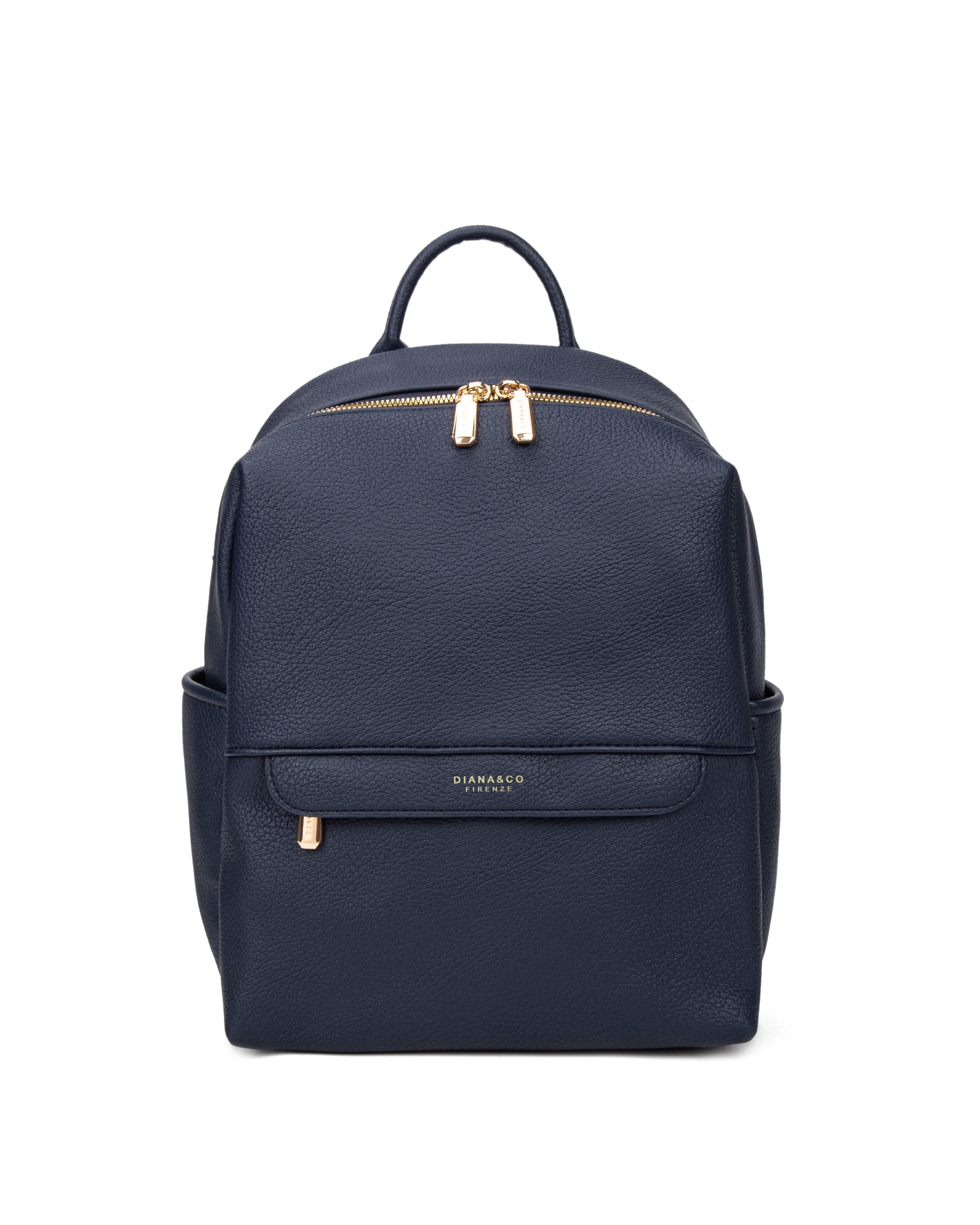 Zaino da donna in pelle vegana Casual 740-2PT-NAVYBLUE Diana&co
