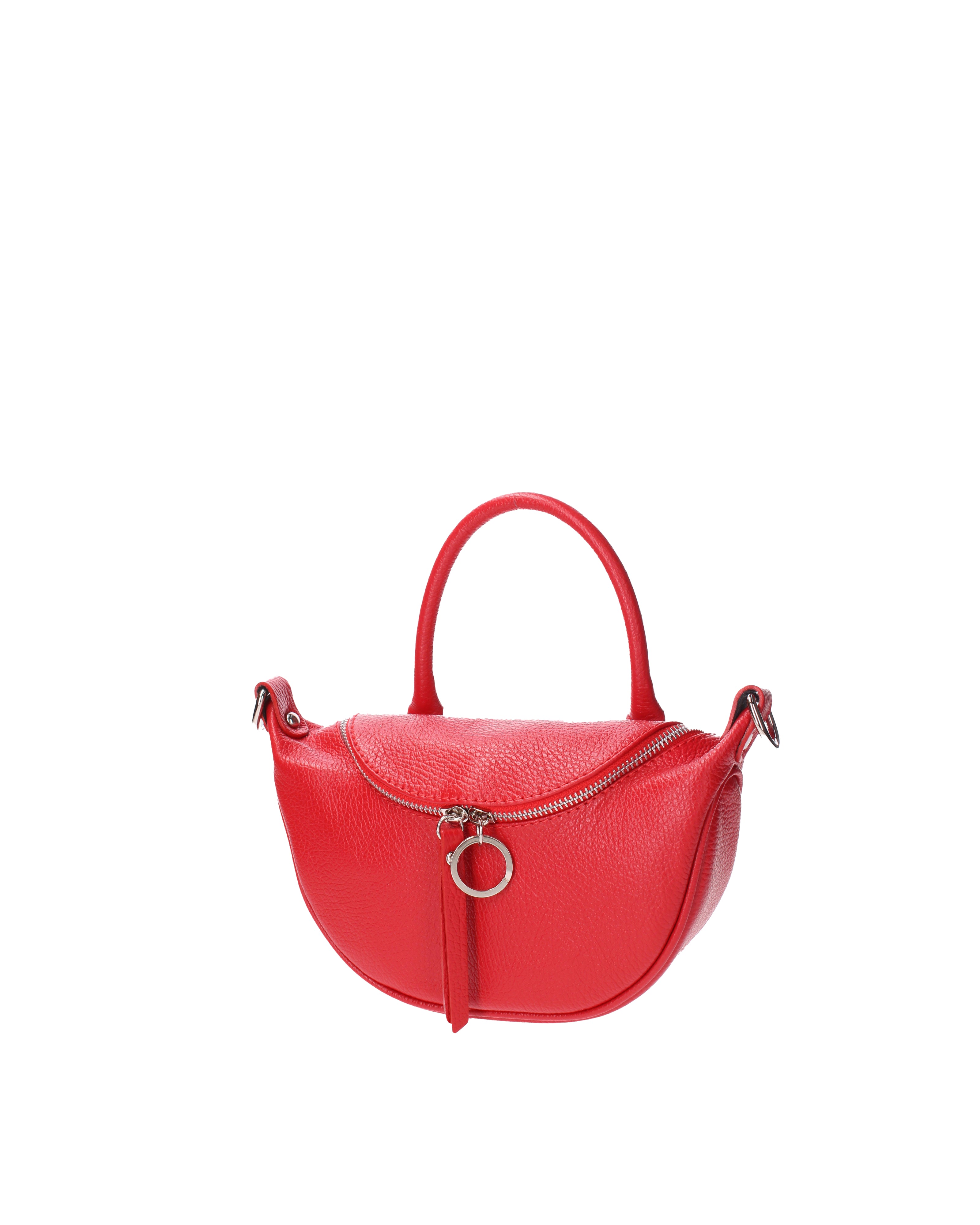 Mae Borsa a mano da donna Vera pelle 07142-D58 ROSSO FUOCO Viola Castellani