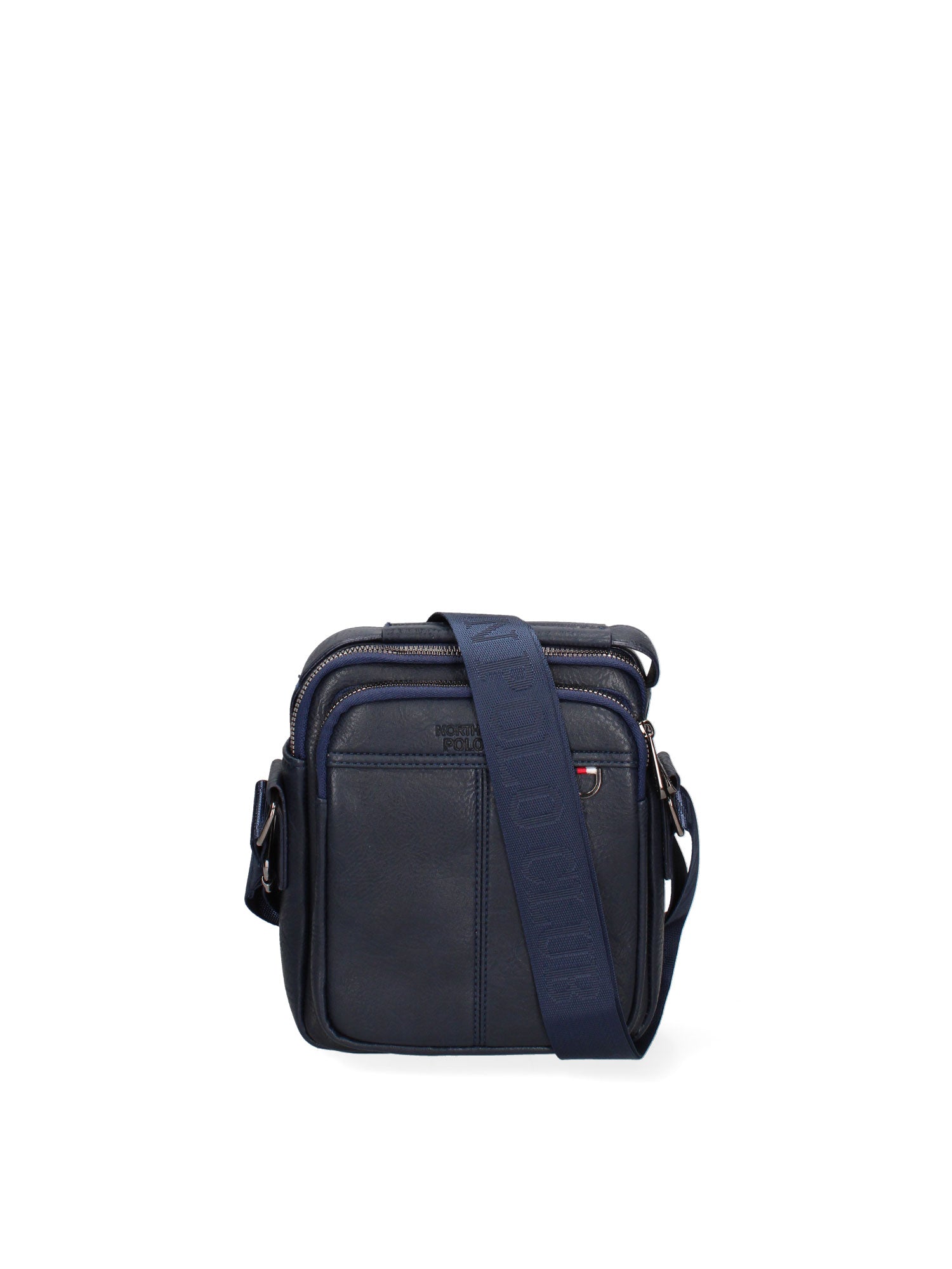 Borsa a tracolla uomo 100% pelle PU PCL3056-BLUE Northampton Polo Club