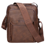 Borsa a tracolla uomo 100% PU Leather PCL3051-COFFEE Northampton Polo Club