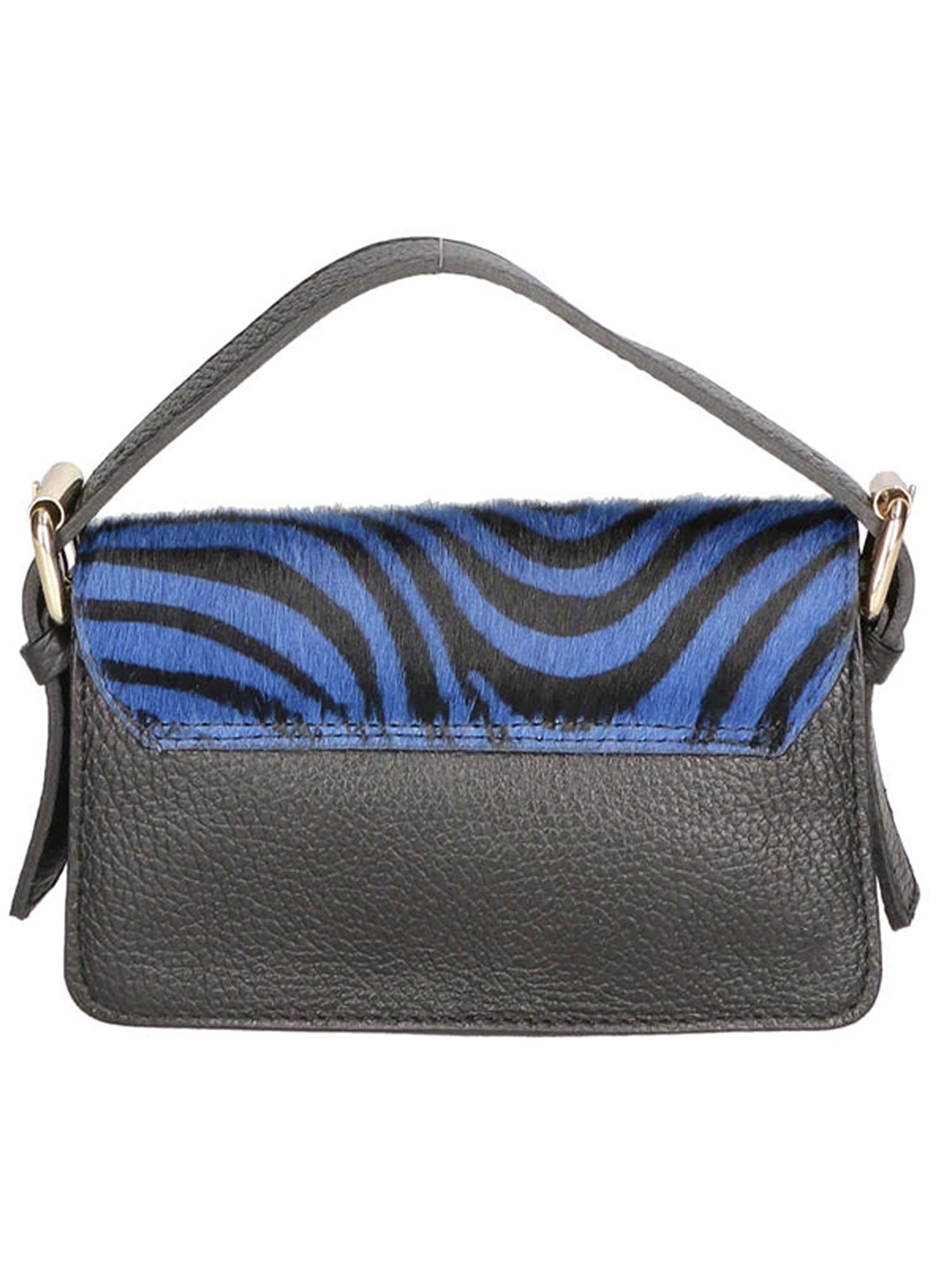 Aleide Borsa a mano da donna Vera pelle 04858-ZEBRA BLU Gave Lux