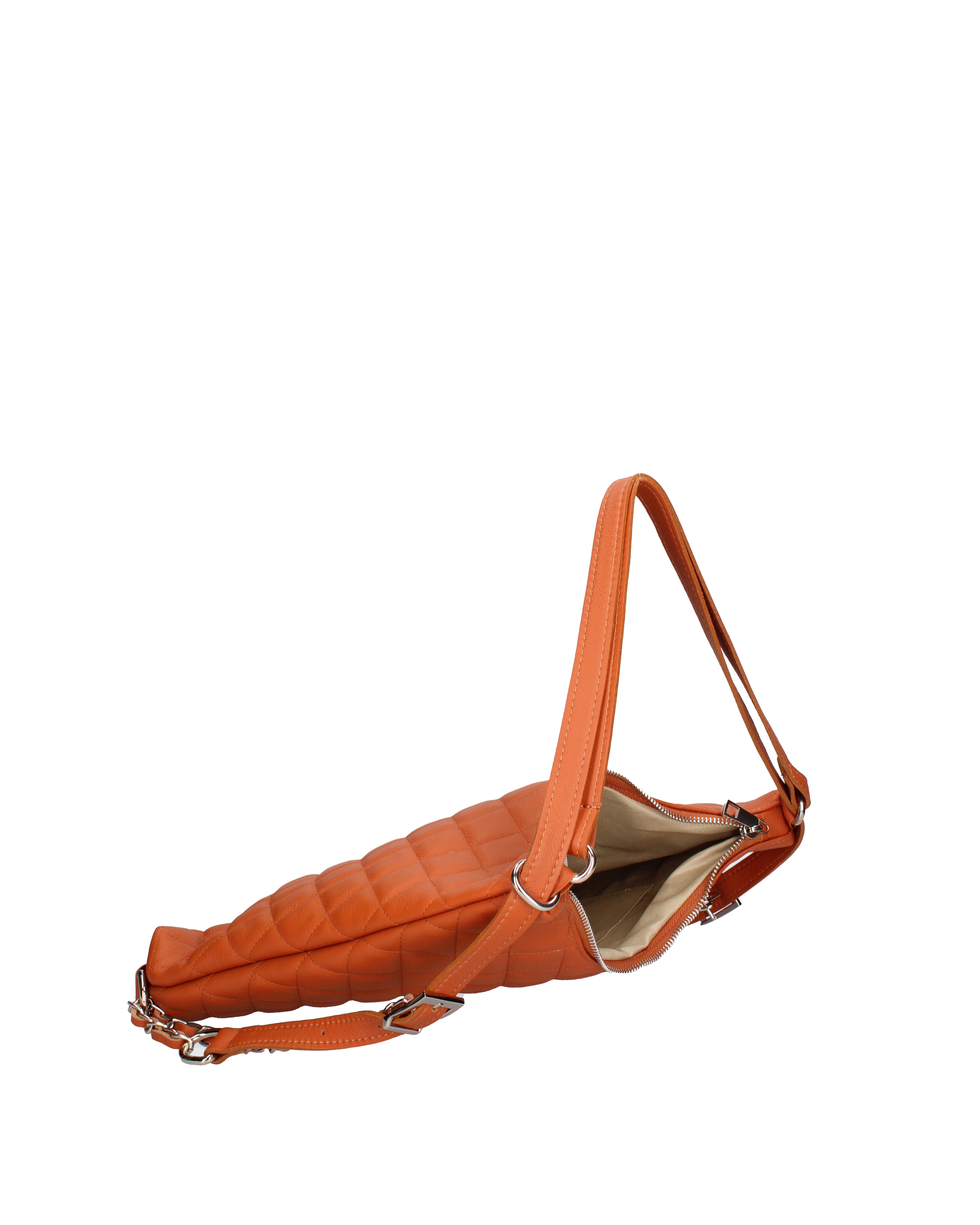 Borsa a spalla convertibile in zaino Vera pelle 07144-S44 CUOIO Roberta Rossi