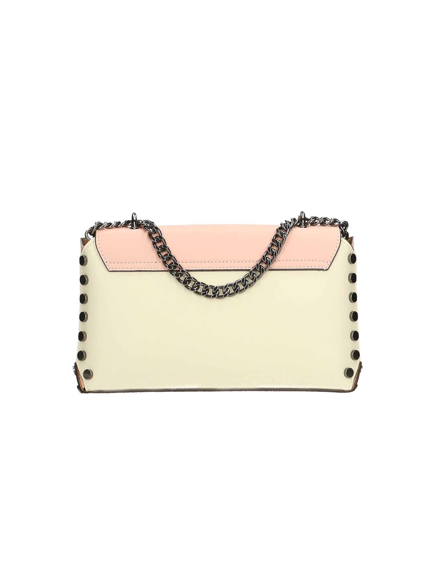 Vera pelle 8641-BEIGE+ROSA Borsa a tracolla da donna Evanthe Pro Gave Lux