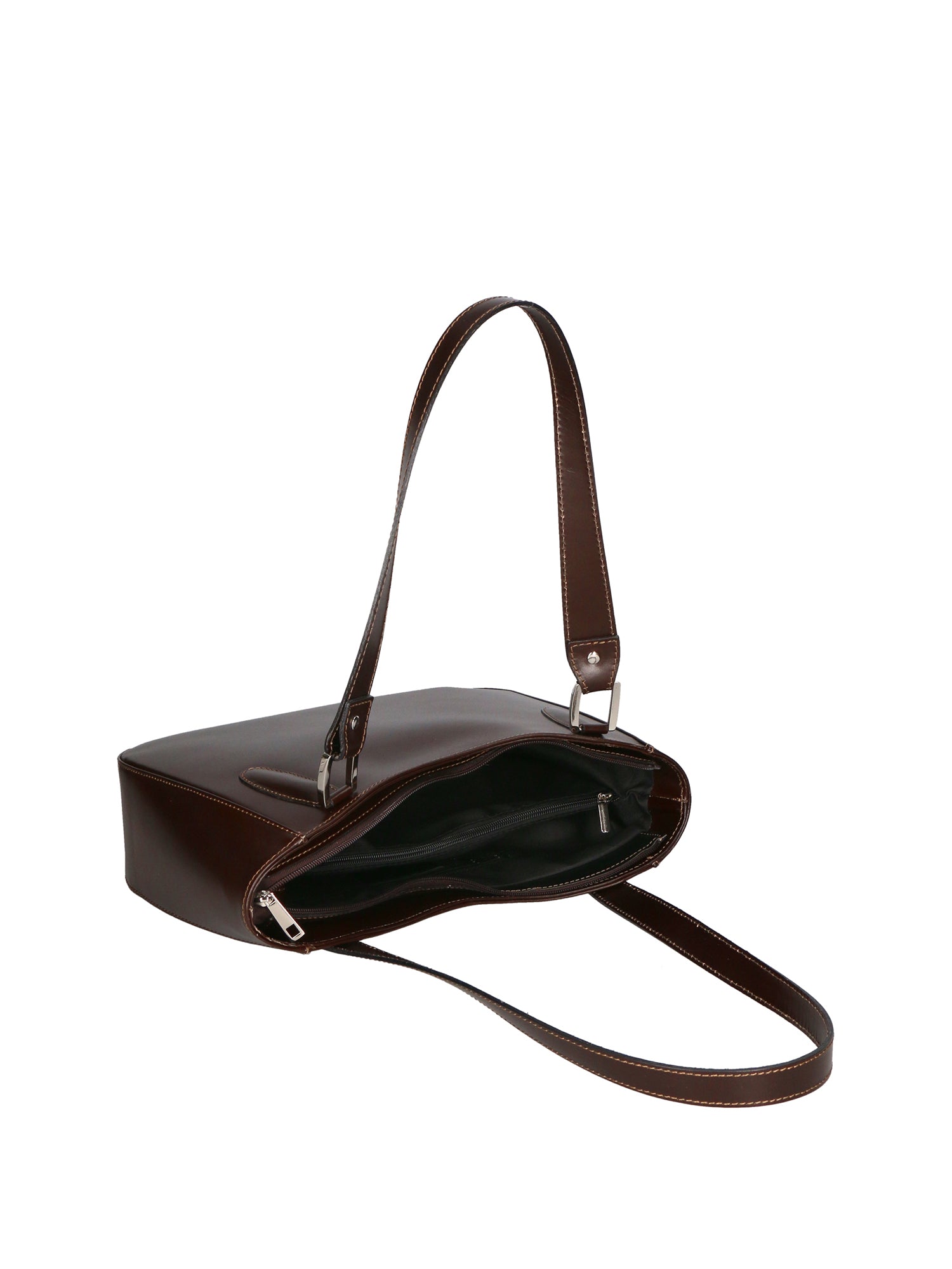 Eva Borsa a spalla da donna Vera pelle 9024-TMORO DARK BROWN Gave Lux