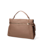 Borsa a mano da donna Ecopelle e poliestere 603-3-TAUPE Diana&co