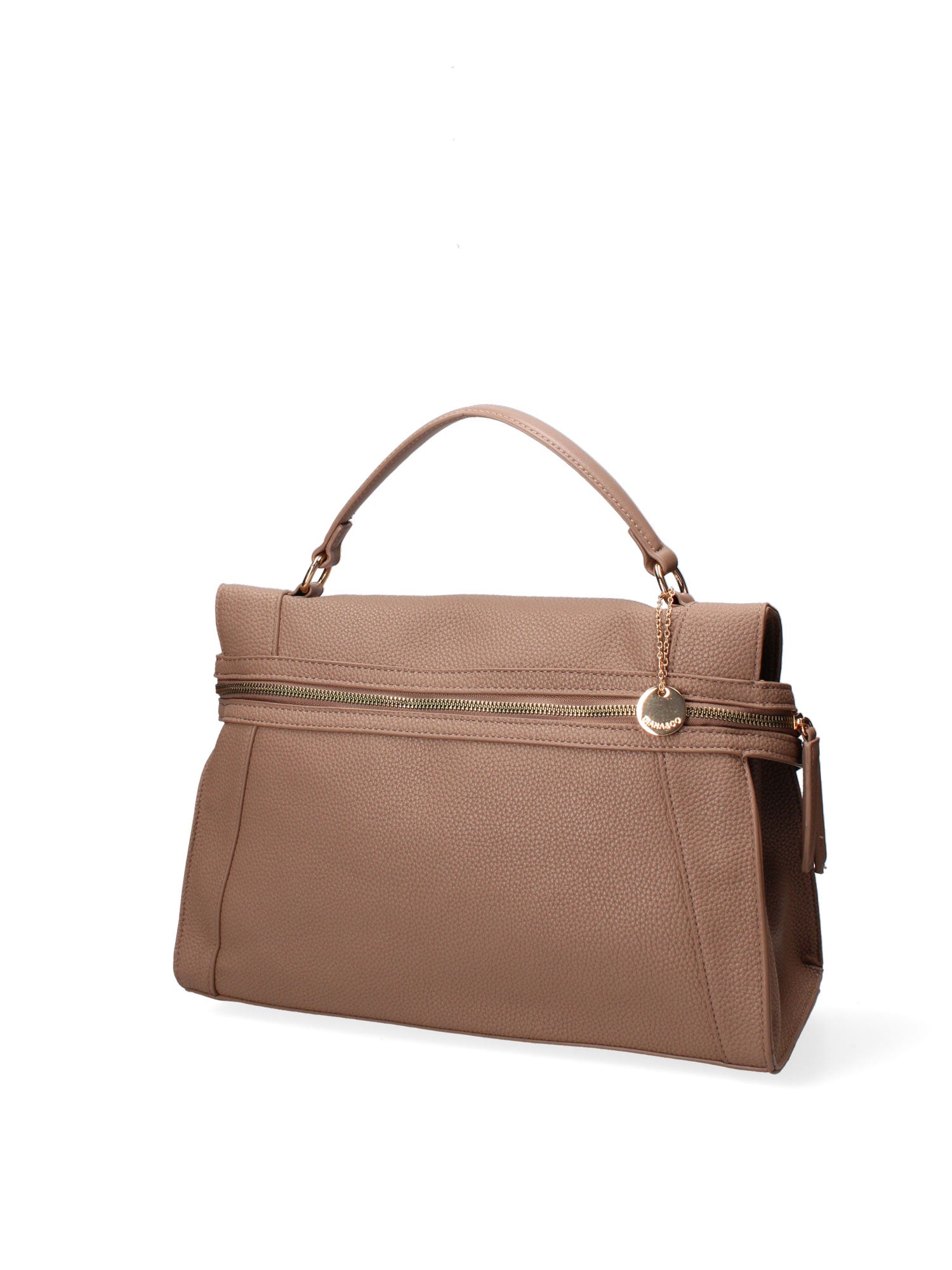Borsa a mano da donna Ecopelle e poliestere 603-3-TAUPE Diana&co