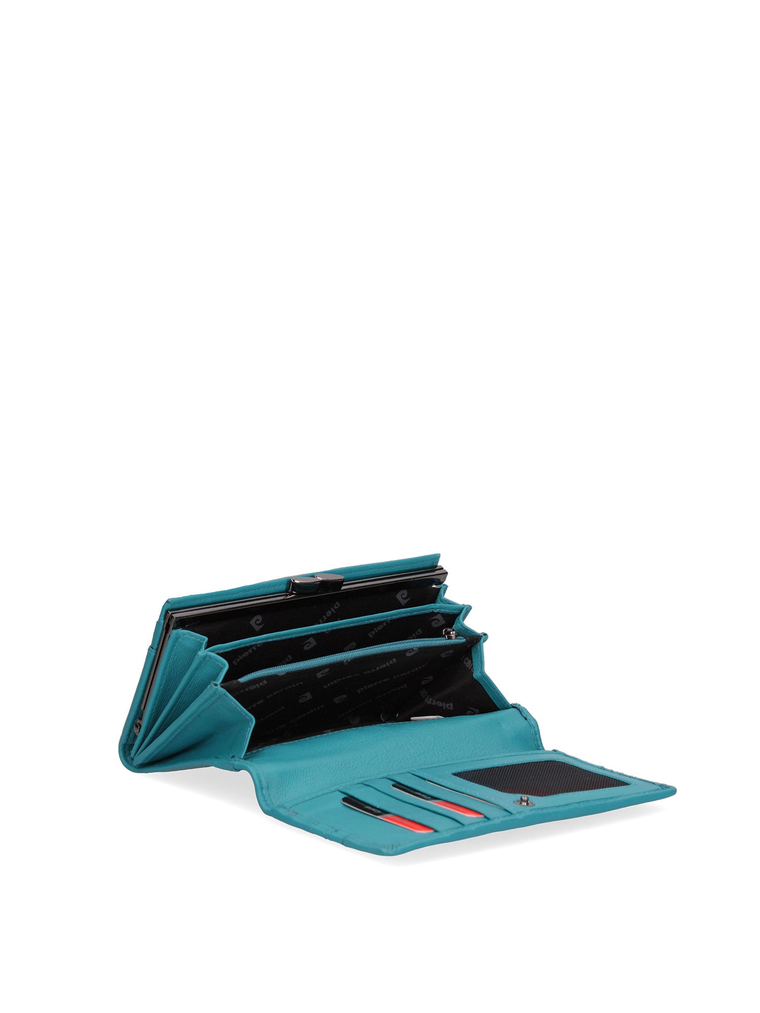 Portafoglio donna in vera pelle Casual 455-130-TURCHESE Pierre Cardin