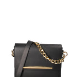 Borsa a tracolla da donna Vera pelle ruga JR-W-1126RU-BLACK-GOLD John Richmond