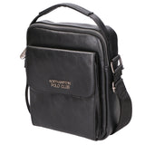 Borsa a tracolla uomo 100% pelle PU PCL3104-BLACK Northampton Polo Club