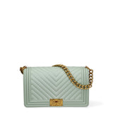 Borsa a mano da donna 100% Pvc FLAT-M 24-OLIVE - LIGHT OTTONE Marc Ellis