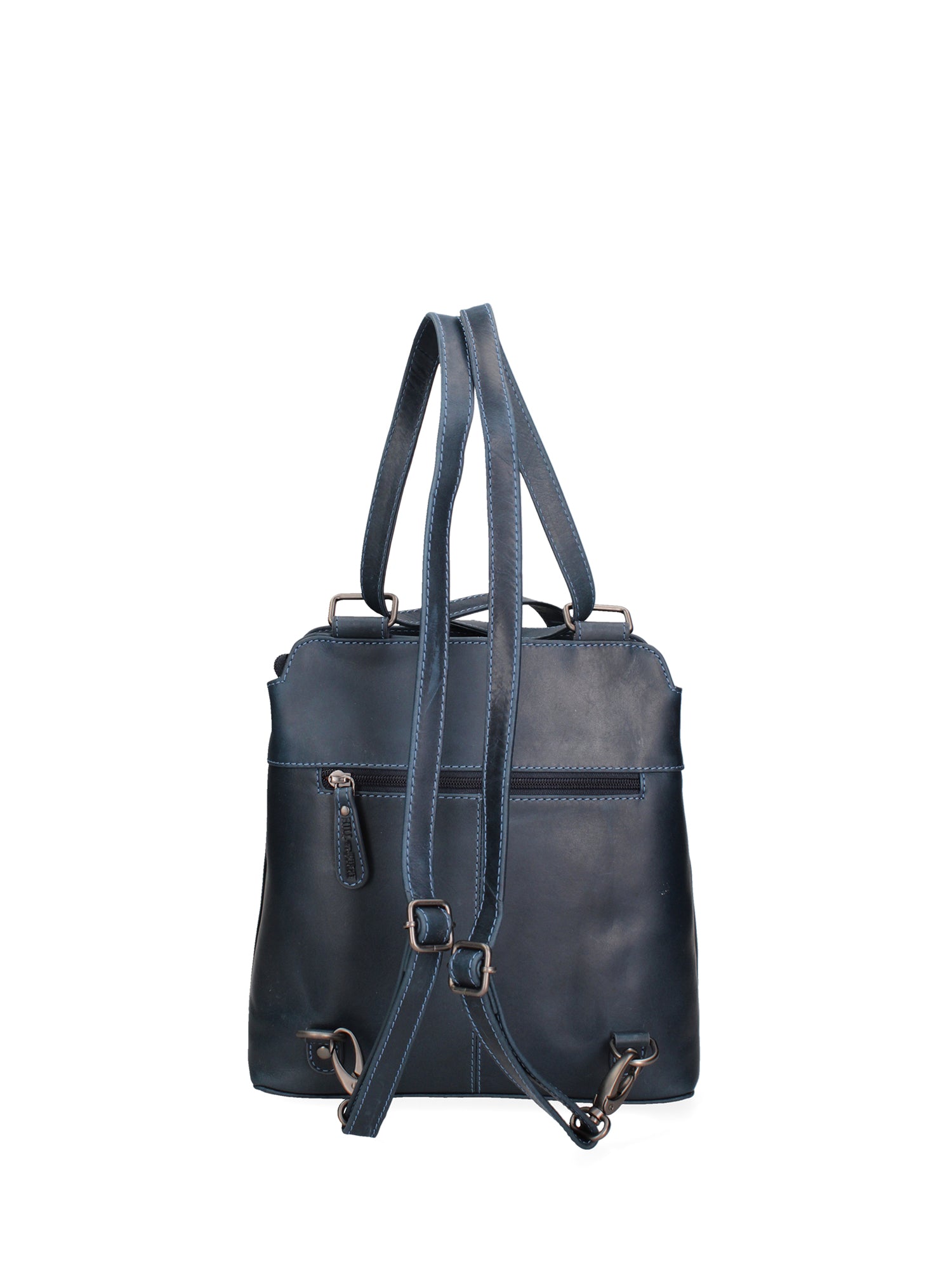Borsa a spalla uomo in vera pelle Convertibile HILB-4065-BLU Hill Burry