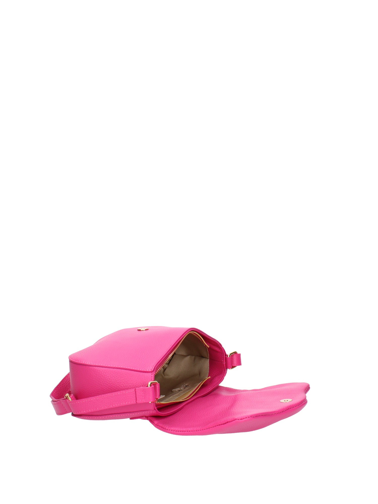Borsa a spalla da donna Vera pelle 07152-D02 FUXIA Viola Castellani