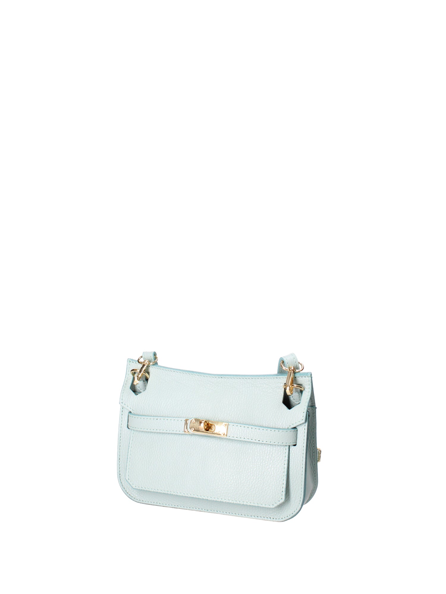 Katie Borsa a tracolla da donna 100% vera pelle 07145-D102 CIELO Viola Castellani