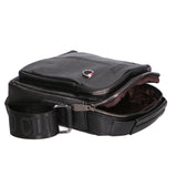 Borsa a tracolla uomo 100% pelle PU PCL3056-BLACK Northampton Polo Club