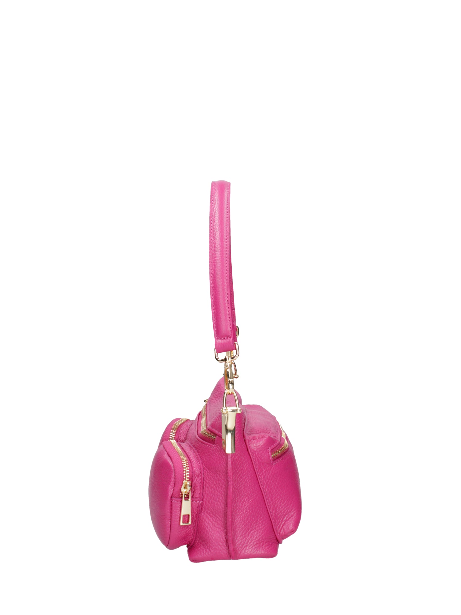 Borsa a spalla da donna Vera pelle 07147-D02 FUXIA Roberta Rossi