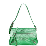 Borsa a spalla da donna Vera pelle 07234-L028 VERDE MEDIO Roberta Rossi