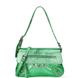 Borsa a spalla da donna Vera pelle 07234-L028 VERDE MEDIO Roberta Rossi