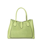 Jordana Borsa a mano da donna Vera pelle e suede 07150-L260 PISTACCHIO Viola Castellani