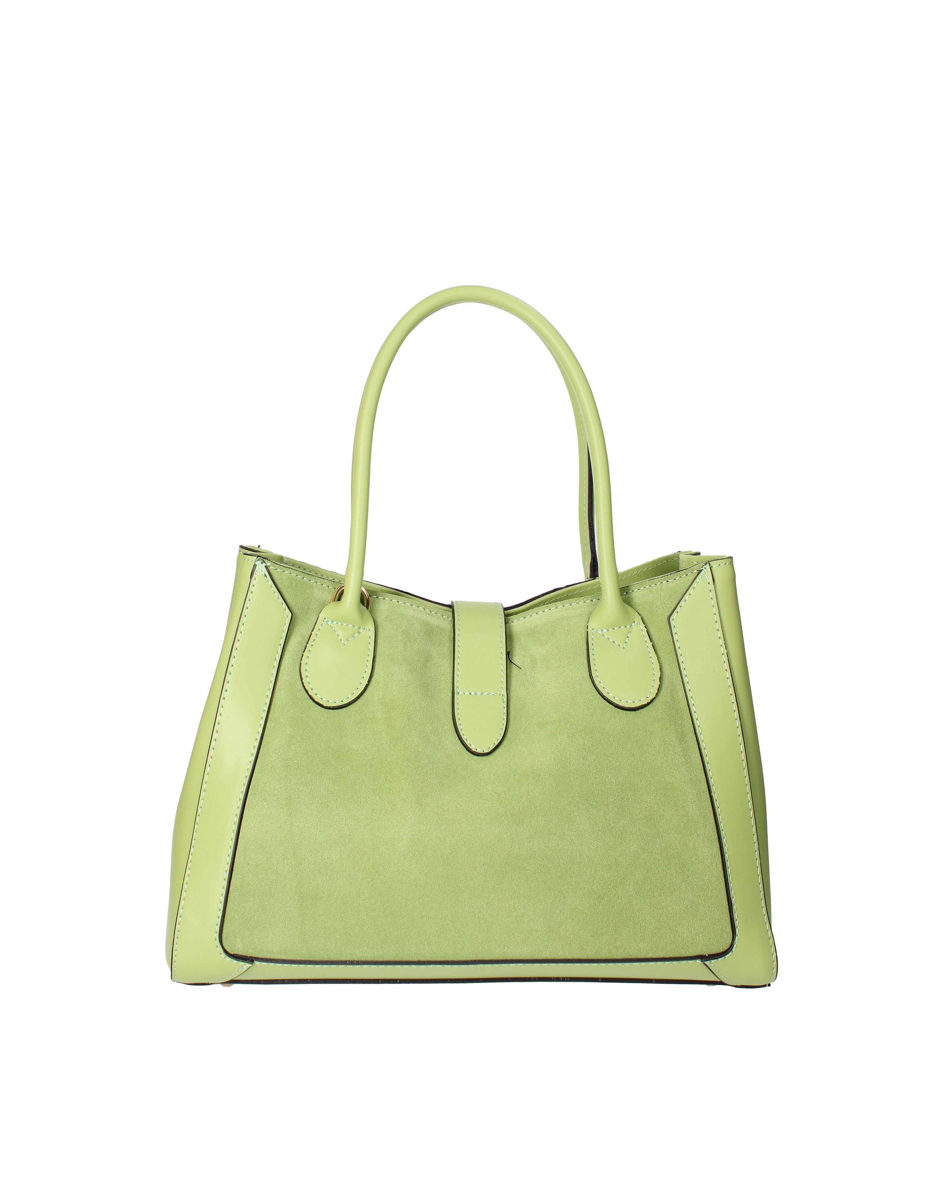 Jordana Borsa a mano da donna Vera pelle e suede 07150-L260 PISTACCHIO Viola Castellani