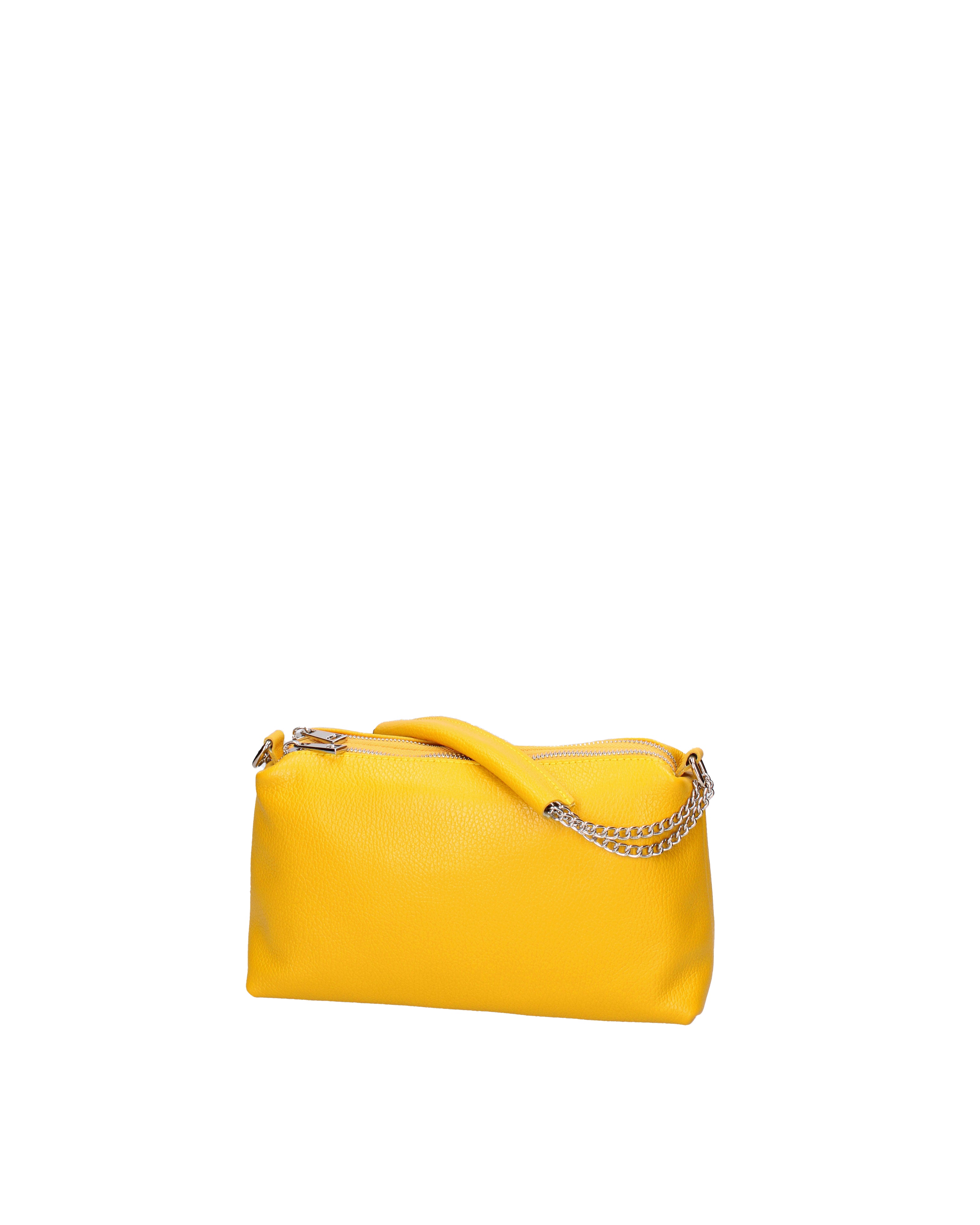 Borsa a spalla da donna Vera pelle 07141-D04 GIALLO Viola Castellani